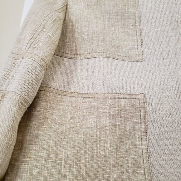 St. John Sport linen blend zip up jacket M - Picture 5 of 9